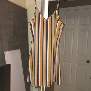 Striped cami dress 🍋